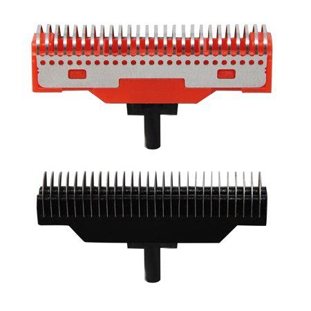 Gamma+ Replacement Set of 2 Cutters (1 red Crunchy & 1 Black Forged) for the Gamma+ Uno Shaver