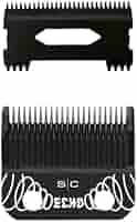 StyleCraft Replacement Echo Fixed Black Diamond Carbon DLC Clipper Blade with Shallow Tooth 2.0 Clipper Set