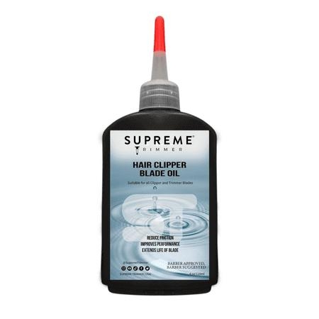 Supreme Trimmer Hair Clipper Blade Oil - For Lubricating Trimmer & Clipper Blades (4 fl oz) Corrosion for Anti-Rust