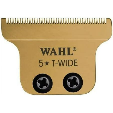 Wahl Professional Gold T-Wide Blade for The 5 Star Series Detailer Li Gold Trimmer for Professional Barbers and Stylists Item – 2215-700