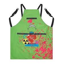 Stylecraft Green Heavy Weight Waterproof Professional Barber-Salon Apron Cross Back Strap and Pockets