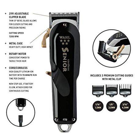 Wahl Senior Cordless Clipper Black