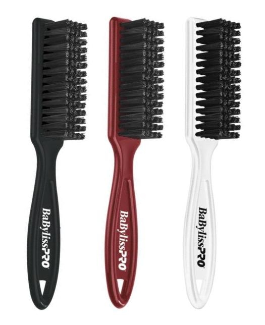 BaBylissPro Fade & Cleaning Brush with Handle (Red)