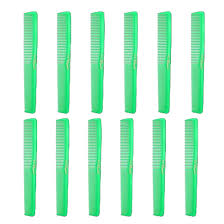 Cleopatra #420 Finger Wave Comb Neon Green 12 pack