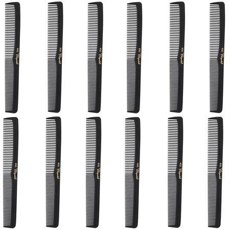 Krest All Purpose Styling Comb Black 12 pc