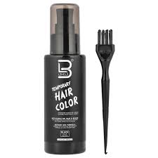 LEVEL3 Temporary Hair Color w/ Brush Included for Hair & Beard - Black