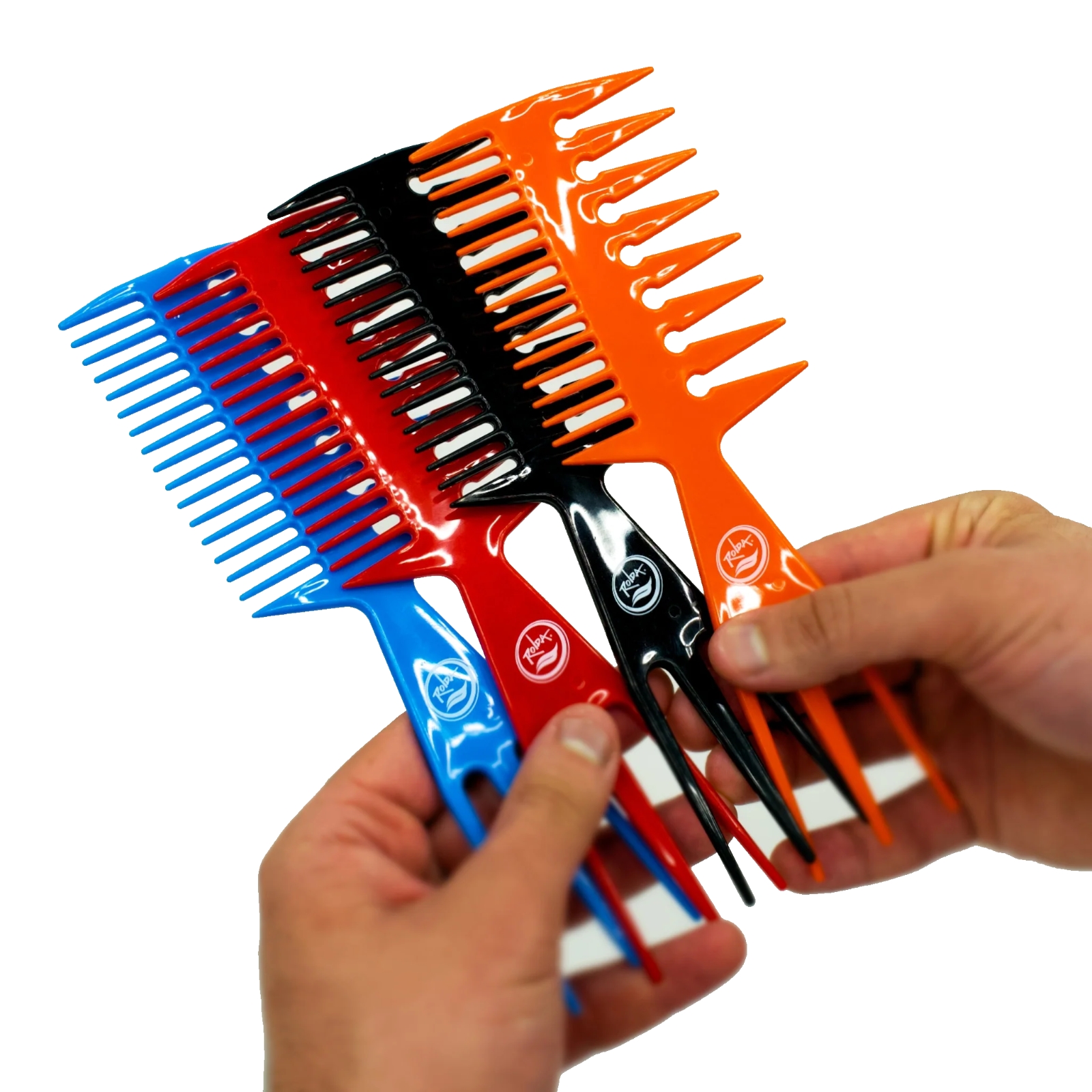 Rolda Multi Style Barber Comb 3-in-1 Fish-Tail Bone Shape