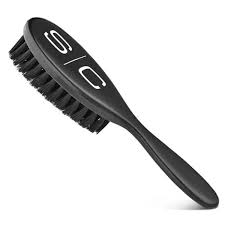 StyleCraft Professional Barber Patagonian Gentle Natural Bristle Fade Brush, Beard Brush