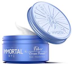Immortal NYC Fiber Cream Hair Pomade - Flex Strong Hold - Low Shine All Natural Water-Based Cream Pomade for Men
