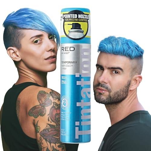 Kiss Tintation Temporary Hair Color 2.82 oz. (Cyan)