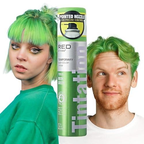 Kiss Tintation Temporary Hair Color 2.82 oz. (Neon Green)