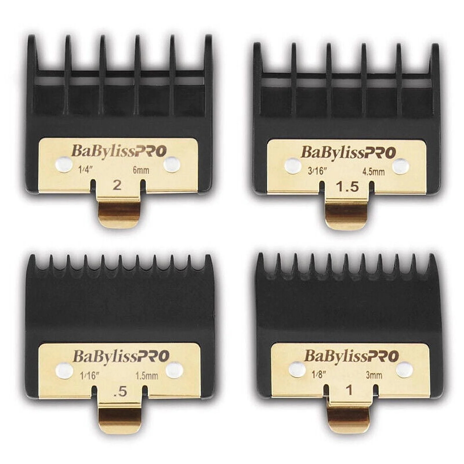 BaBylissPro Premium Trimmer Comb Attachment Guards Guides 4pcs fits FX787