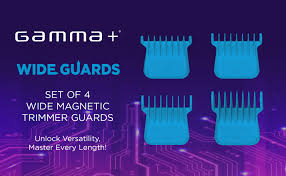 Gamma+ Wide Magnetic Hair Trimmer Guards for Gamma+ and Stylecraft Wide Trimmer Blades (41mm)
