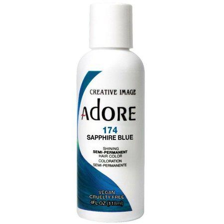 Adore Shining Semi-Permanent Hair Color #174 Sapphire Blue 4oz