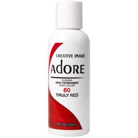 Adore Shining Semi-Permanent Hair Color #60 Truly Red 4oz
