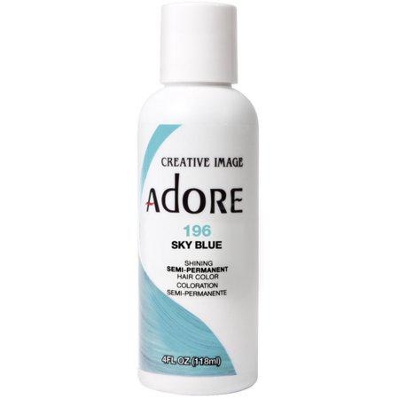 Adore Shining Semi-Permanent Haircolor #196 Sky Blue 4oz