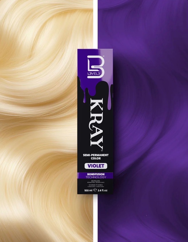 LEVEL3 Kray Violet Semi Permanent Color