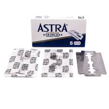 Astra Superior Stainless Double Edge Razor Blades (individual 5 pack razors)