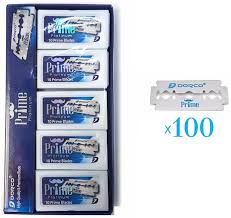 Dorco 100 Piece Prime Double Edge Razor Blades