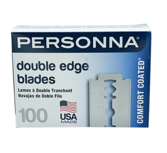 Personna De Stainless Steel Double Edge Blades - 2.875" Length, 2" Width, 1.0625" Height, 100-Pack