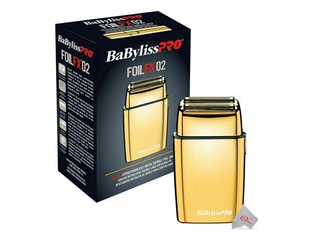 BaBylissPRO® FOILFX02™ Cordless Gold Metal Double Foil Shaver