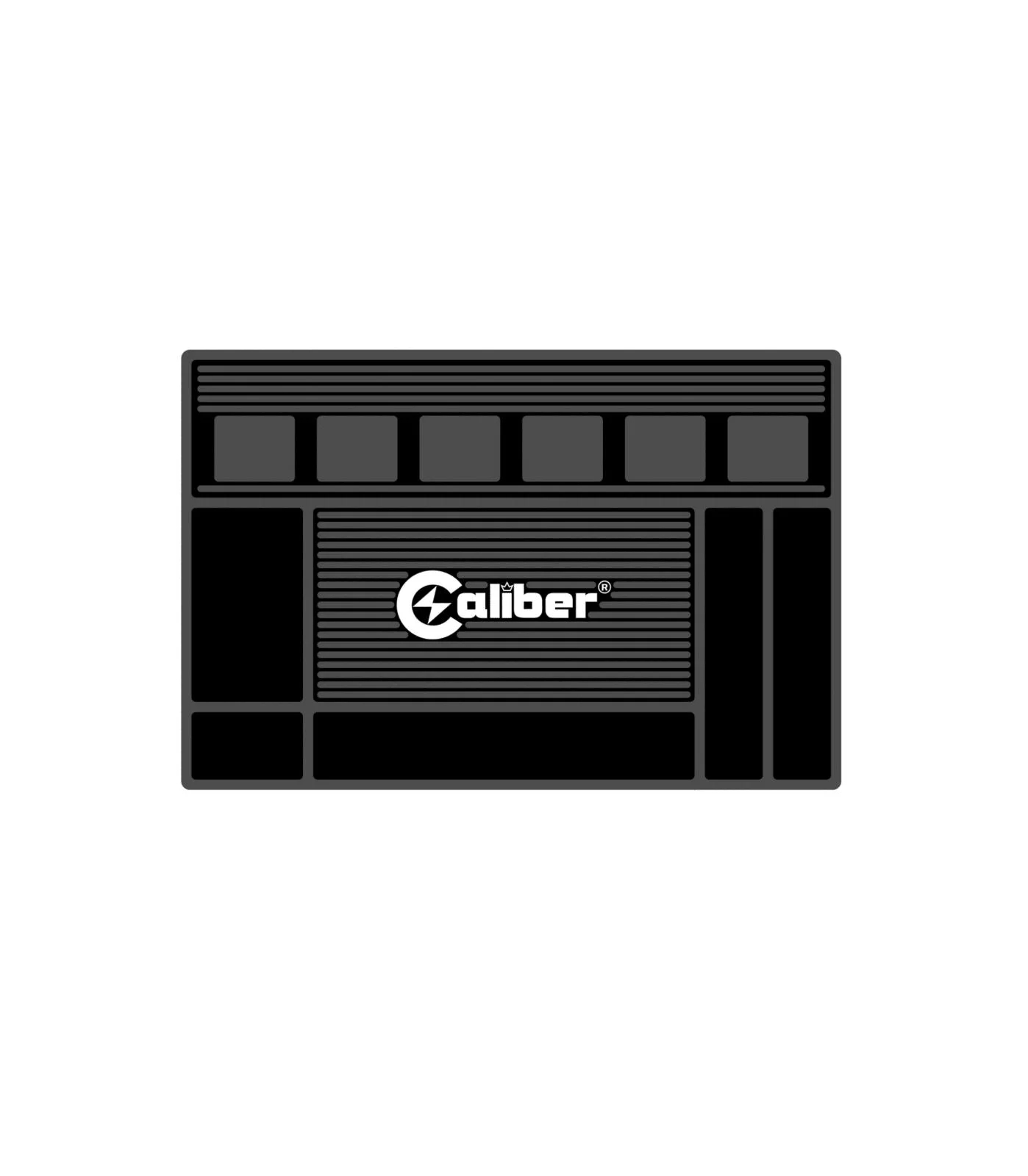Caliber Pro Magnetic Mat - 6 Magnetic Spaces for Clippers - Non-Slip Heat Resistant Surface