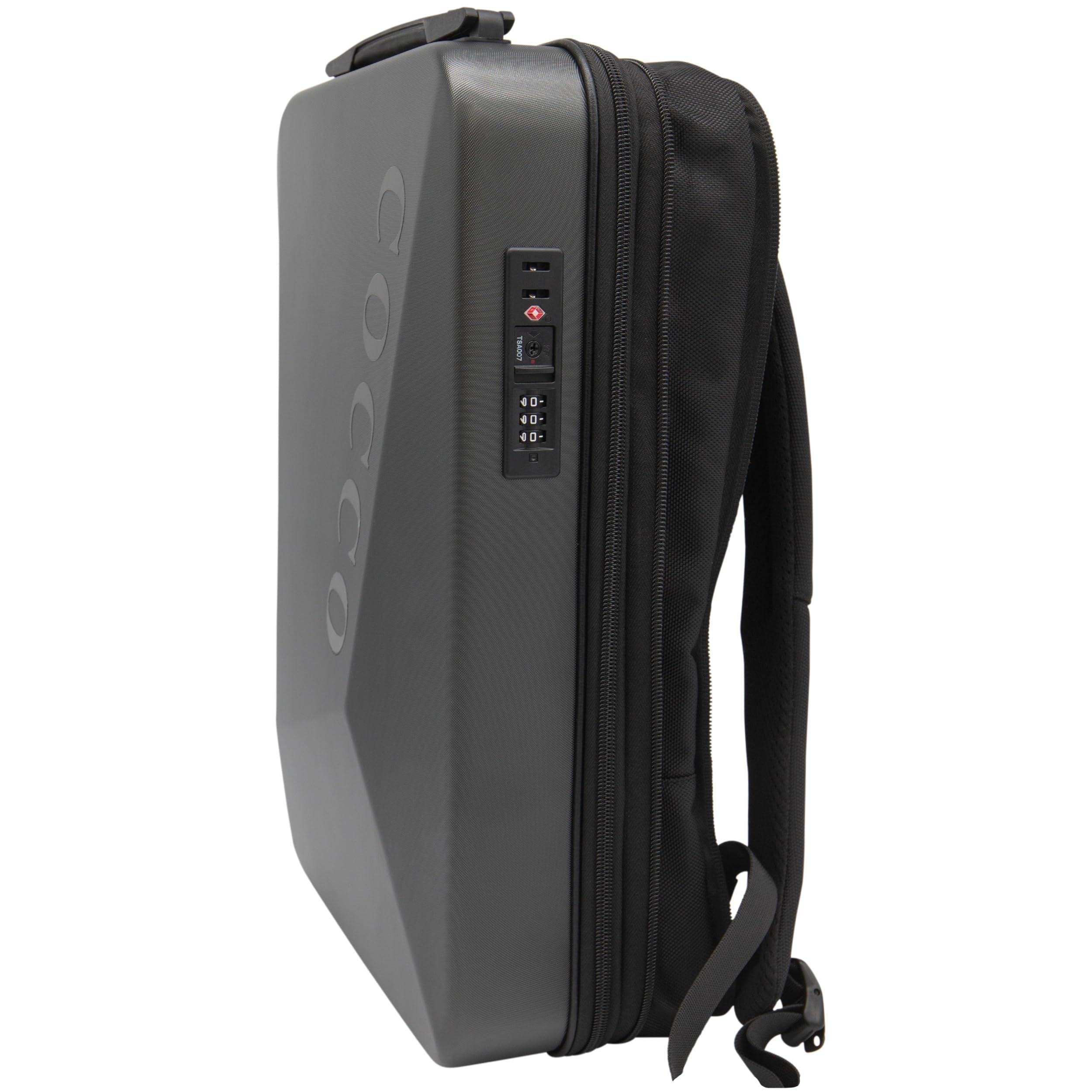Cocco Mobile Barber Station, Hard Shell Travel Backpack for Barbers, Multiple Compartments, TSA-Approved Lock