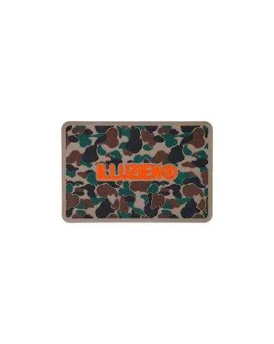 Illuzien Beef and Broccoli Safari Camo/Orange Barber Mat