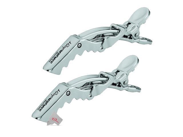 Babylisspro Barberology 2 pc Sectioning Clips Silver