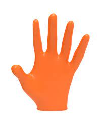 LEVEL3 Nitrile Gloves Orange Small