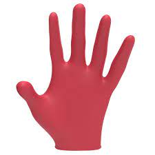 LEVEL3 Nitrile Gloves Red Large