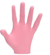 LEVEL3 Nitrile Gloves Pink Pearl Large