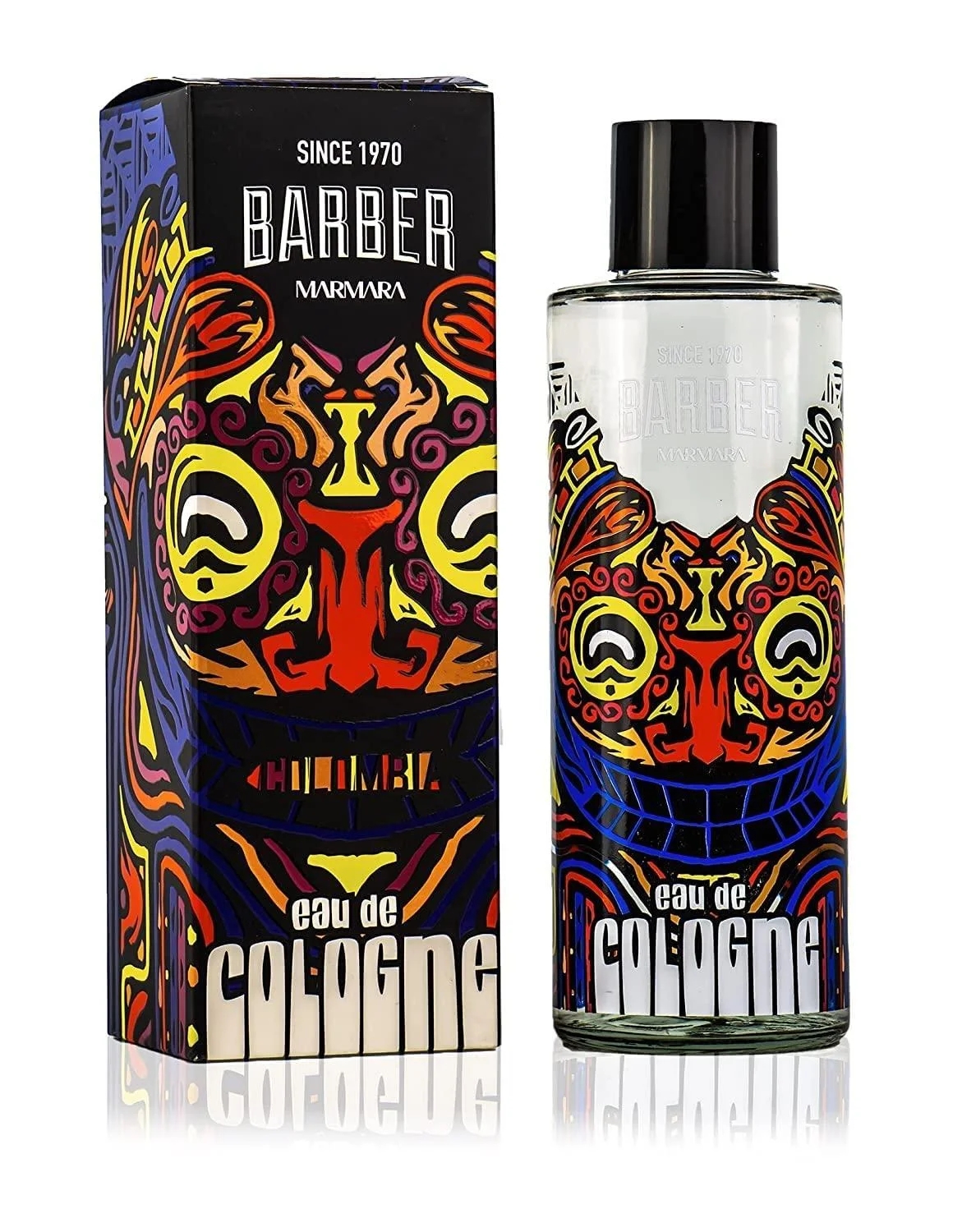 Marmara Barber - Colombia Limited Edition Eau de Cologne 500ml (16.9 fl. Oz.) | Men ' S Cologne Glass Bottle | Aftershave Cologne | Gift for Men