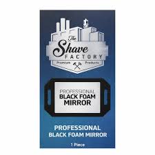 The Shave Factory Professional Black Foam Mirror