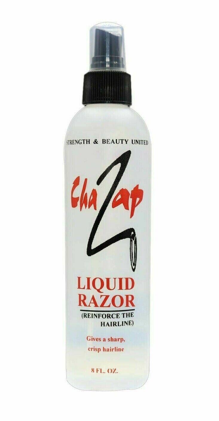 Chazap Liquid Razor ReinForce Sharp Crisp Hairline for Hair and Bear Shaving 8 oz