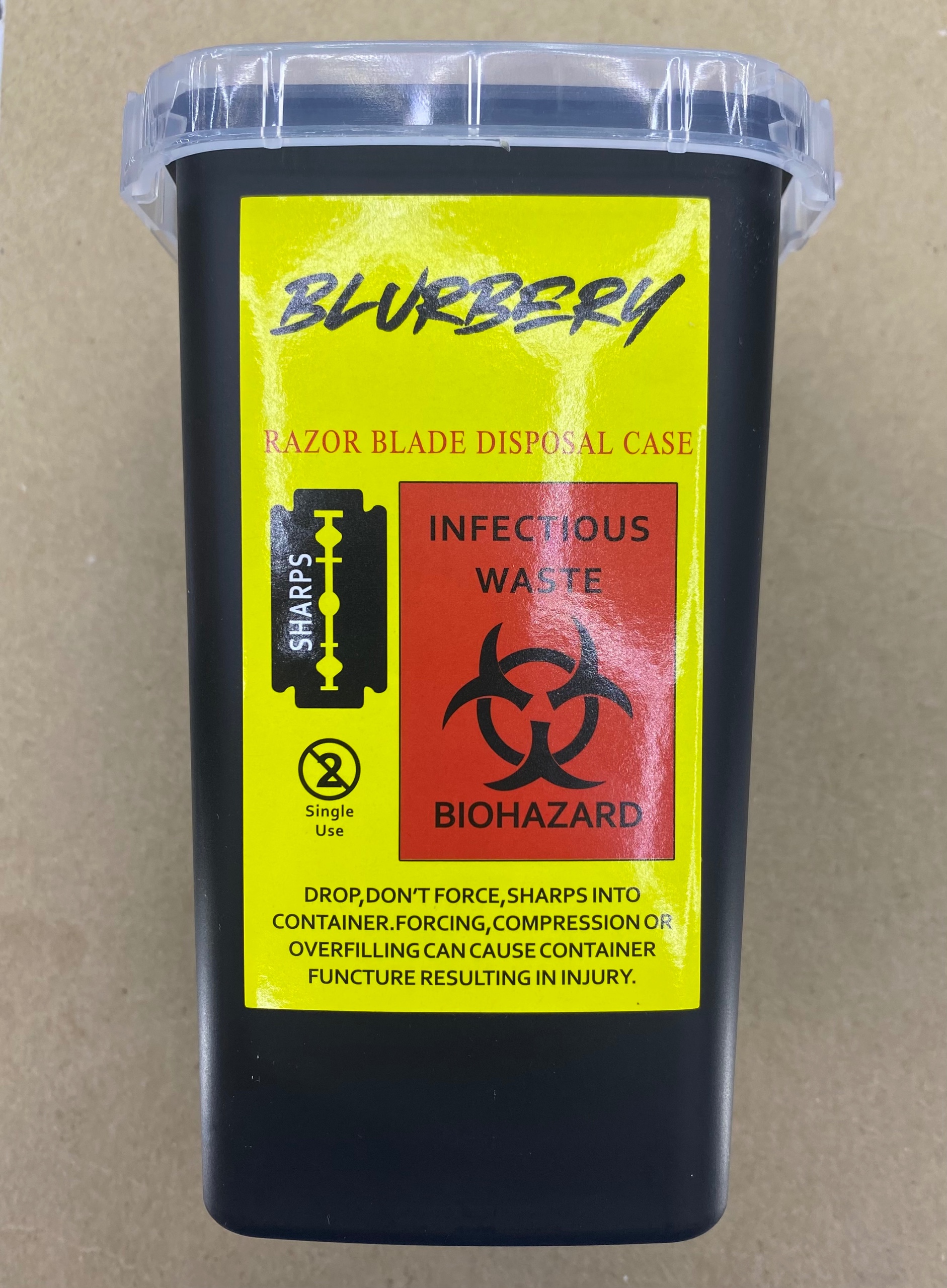 Blurbery Razor Disposal - Black