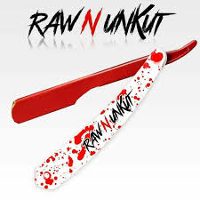 Raw N Unkut Razor Holder- Red/White