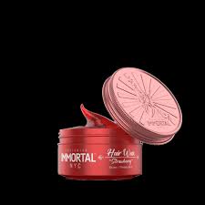 Immortal NYC Strawberry Hair Wax - 8 Out of 9 Holding Ability, Max Shine - All Natural Water-Based Hair Wax for Men