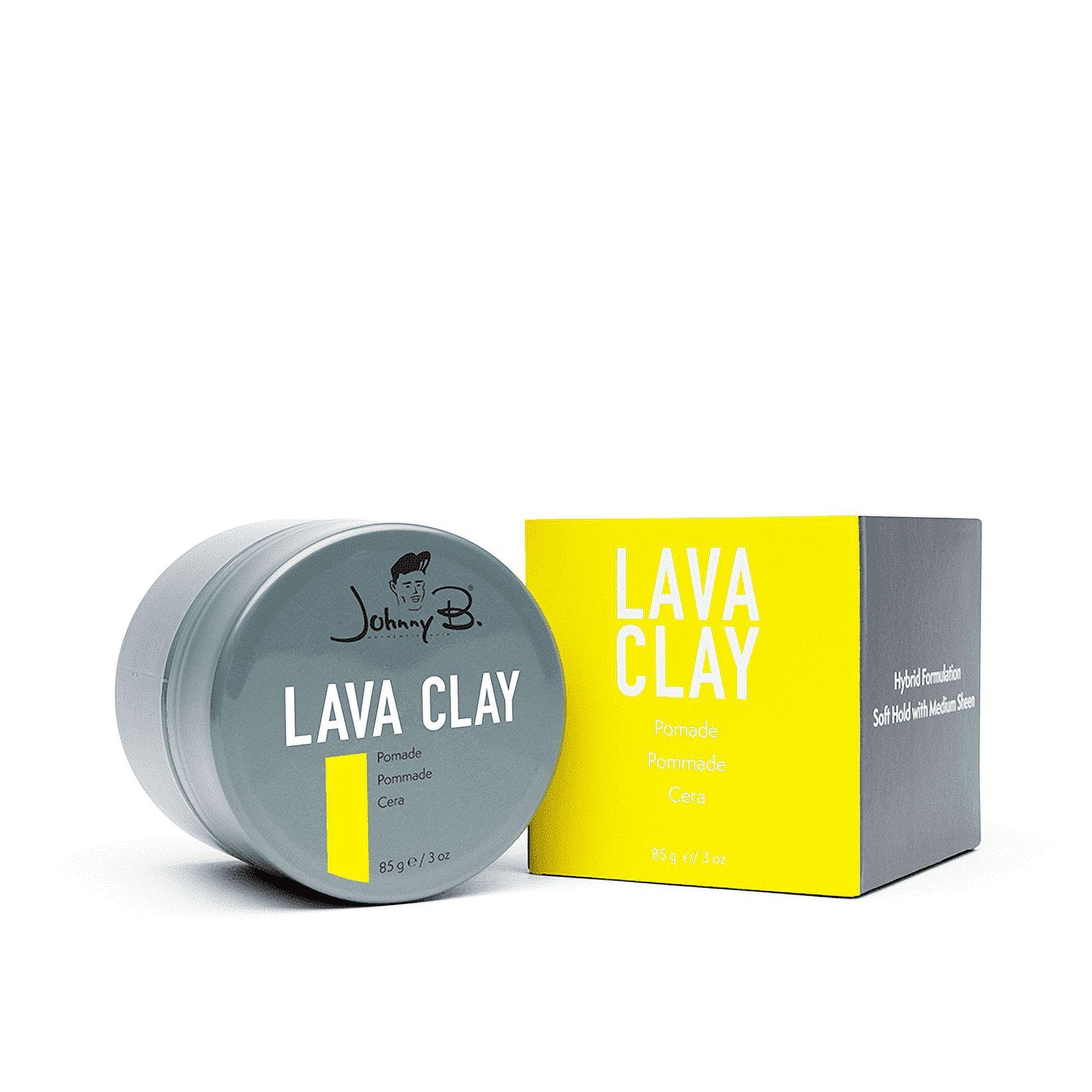 Johnny B Lava Clay Pomade Hair Styling for Fades and Buzz Cuts oz