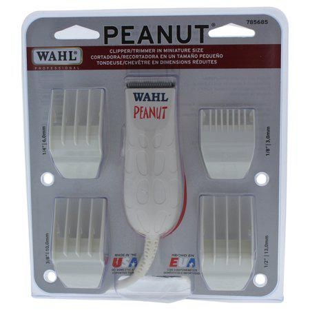 Wahl Professional White Peanut Hair and Beard Clipper Trimmer with a Powerful Rotary Motor