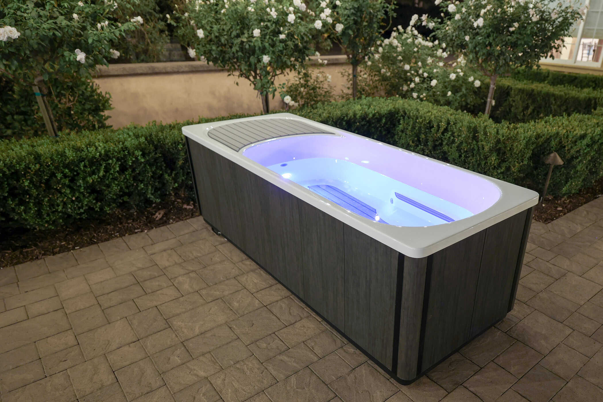friends in a hot tub