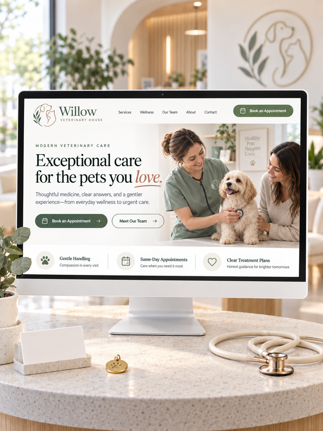 Pet daycare website built by Go Bark Loud