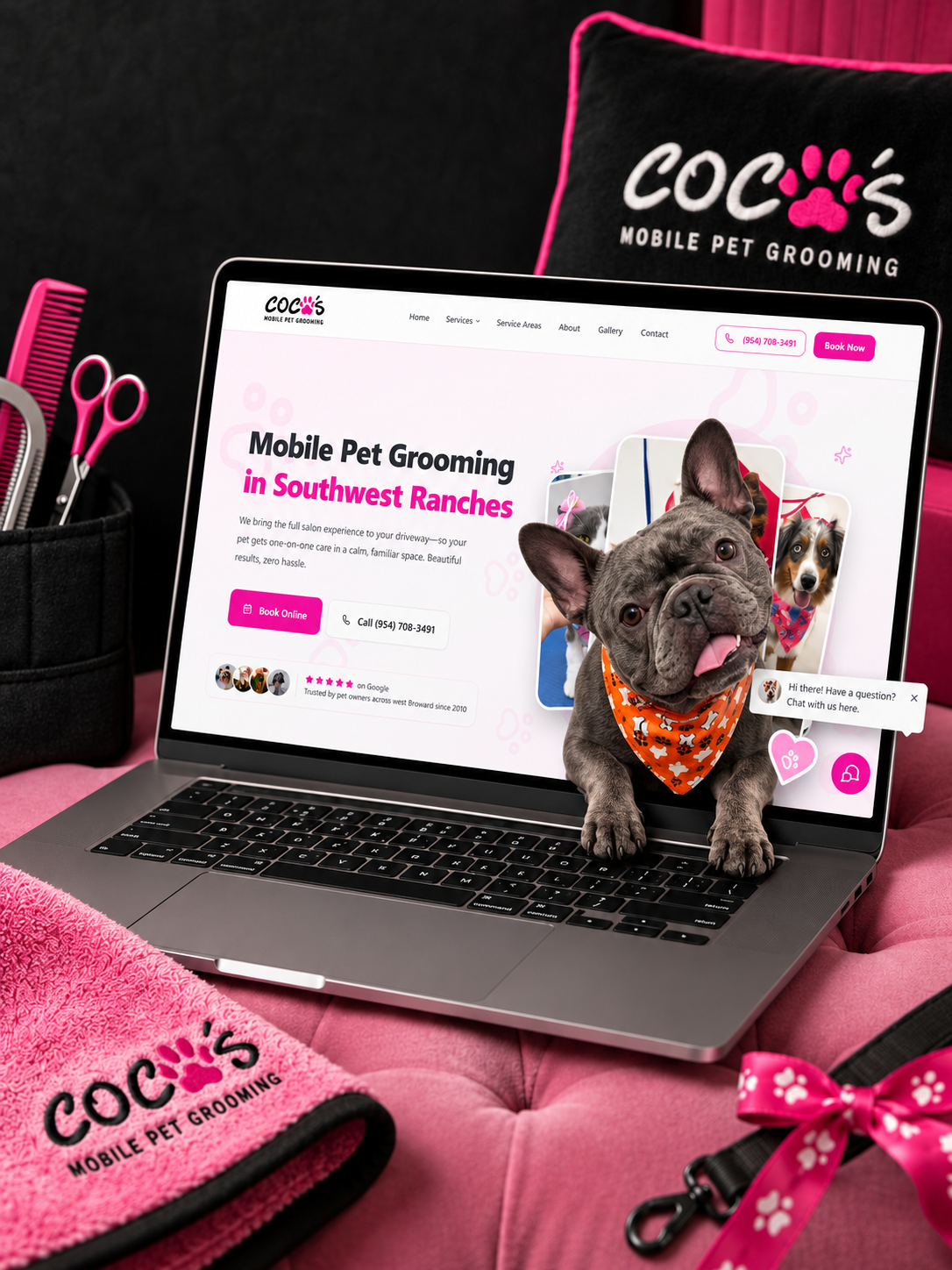 Veterinary practice website design by Go Bark Loud
