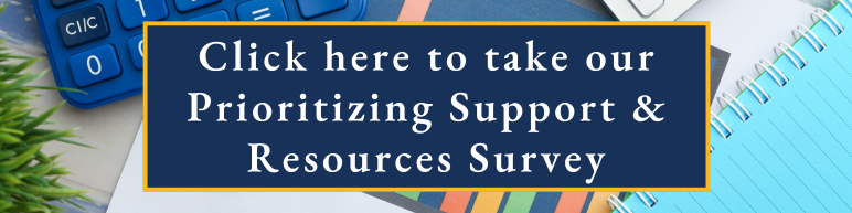 Graphic reading “Click here to take our Prioritizing Support & Resources Survey.” Commissioner Chakira Johnson is seeking community input to help prioritize needs and guide resources toward programs and projects that matter most to residents. Click image to take the survey.