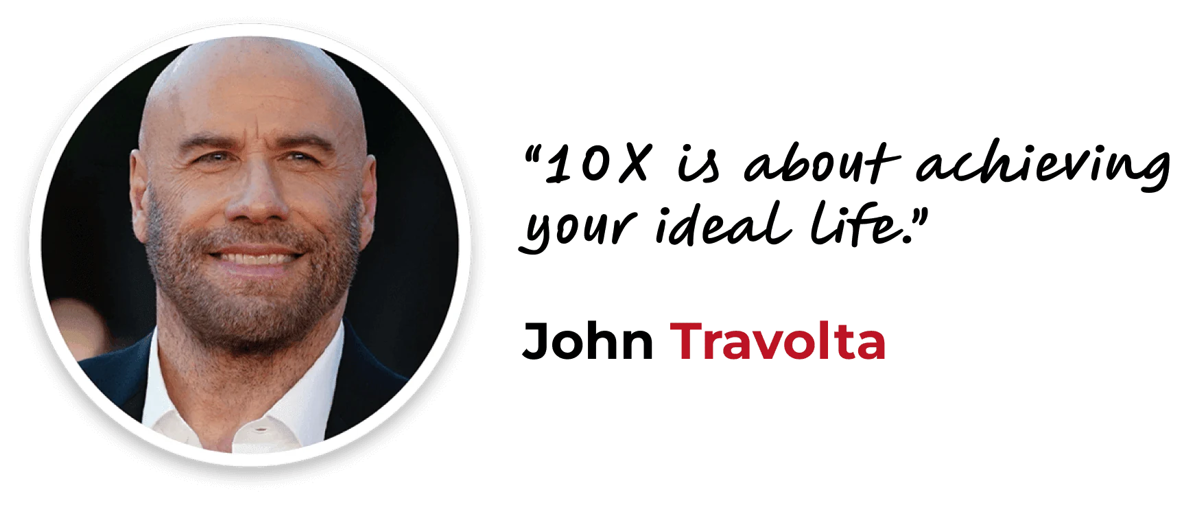 John Travolta testimonial about Grant Cardone and 10X