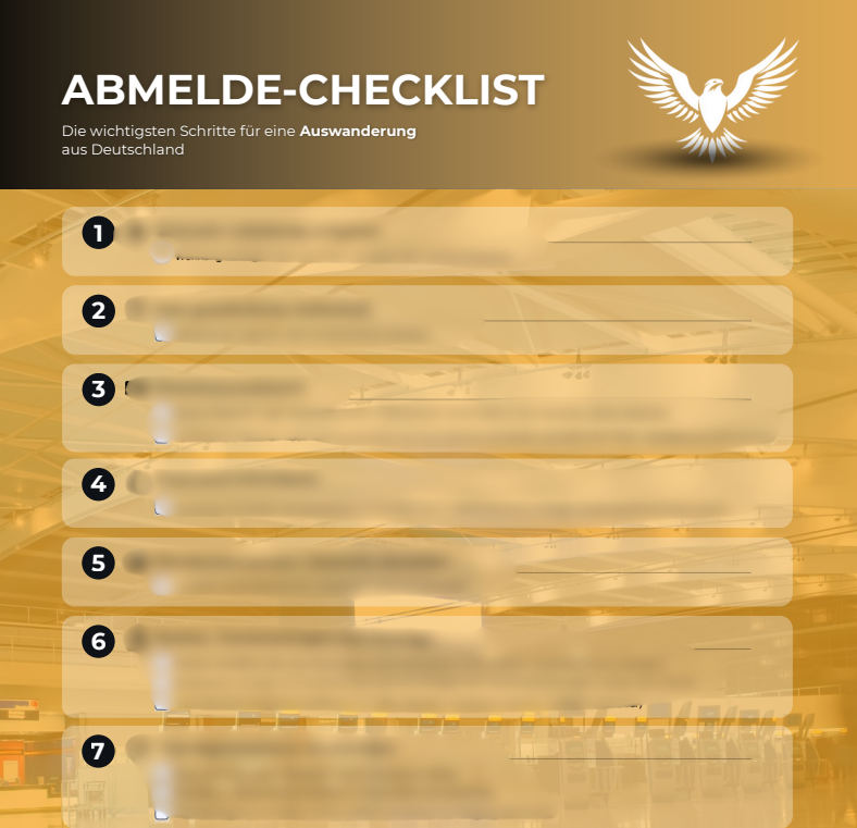 Abmelde Checklist