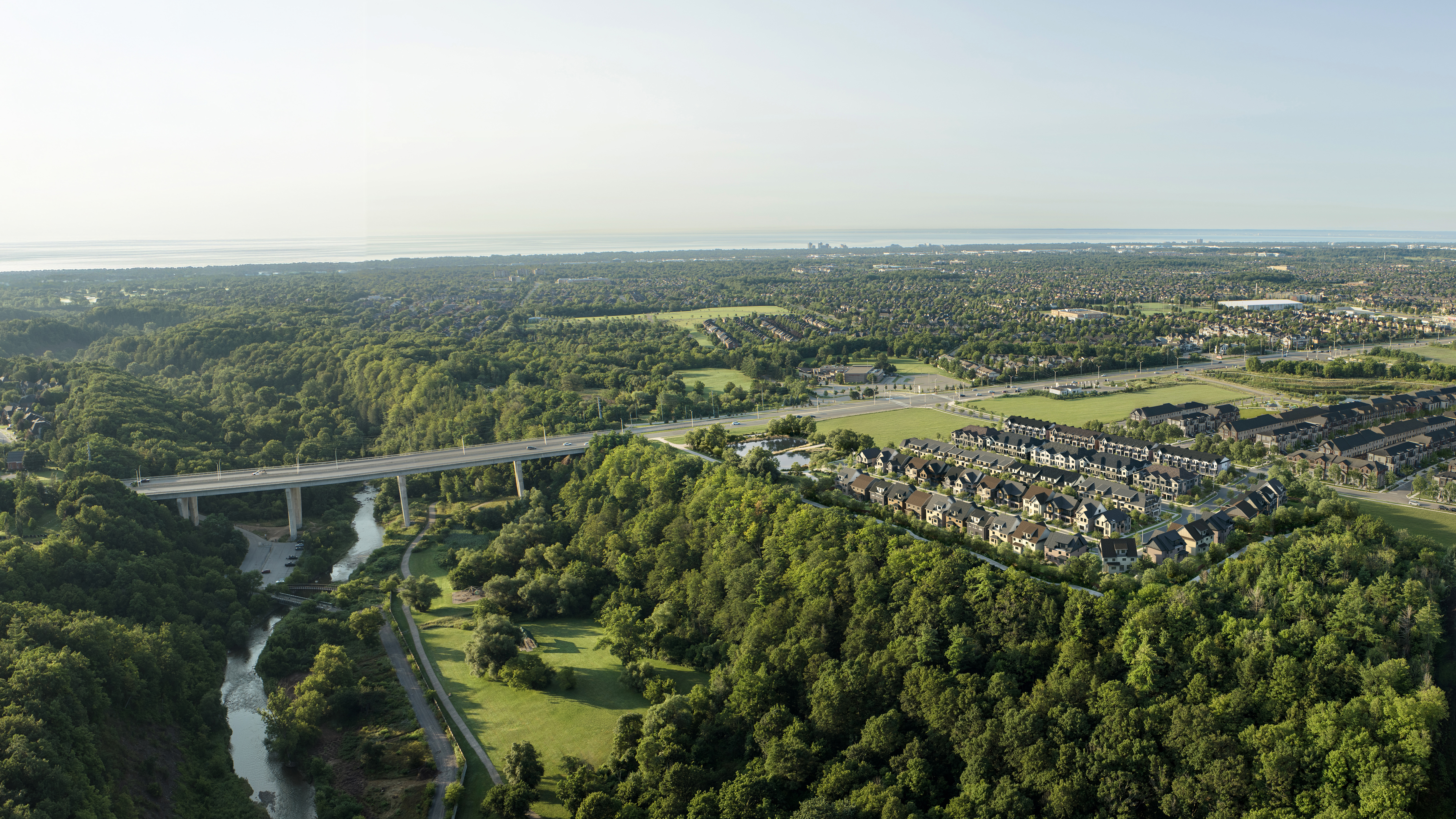 Five Oaks community aerial rendering