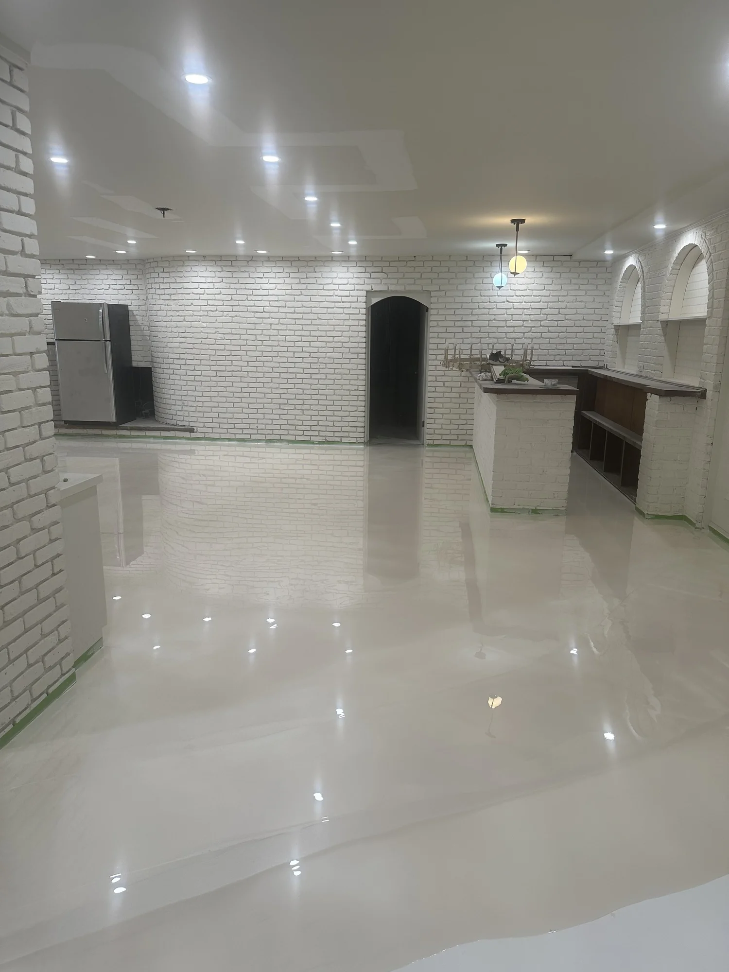 Finished epoxy floor installed by TXR Epoxy in West Long Branch, NJ