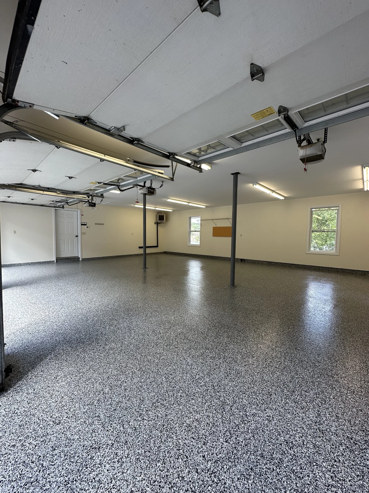Residential epoxy garage floor installed in Monmouth County, NJ
