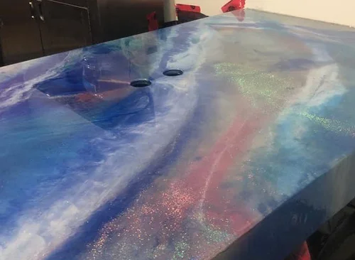 Custom epoxy countertops